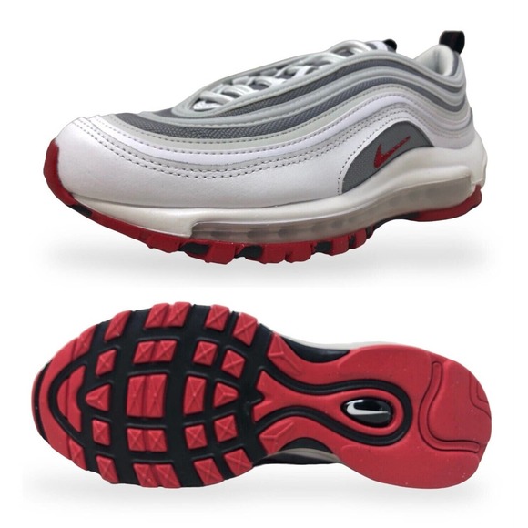 Nike Womens Size In Kids Size Nike Air Max 97 (GS) White/Red Kids